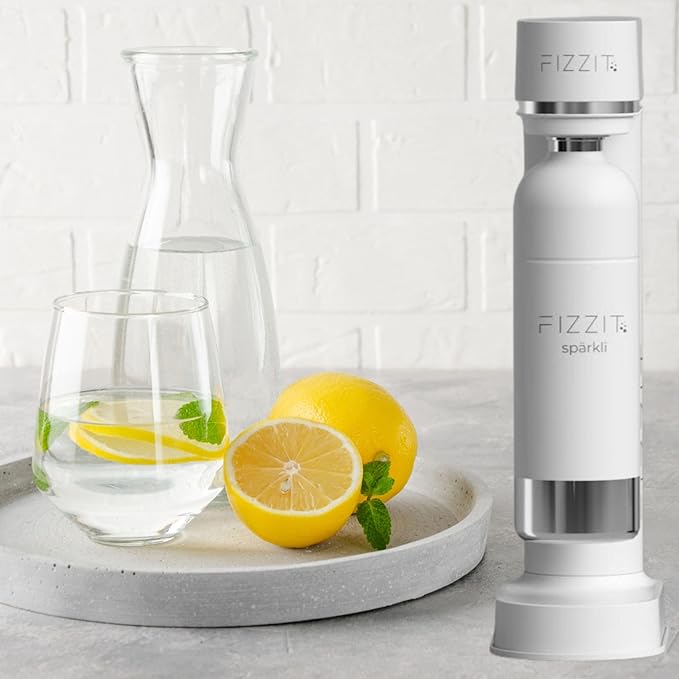 Fizzit Spärklï Carbonated Water Soda Maker | Stainless Steel Bottle | 12pk Drink Mix Variety Pack | FIZZ & FLAVOR BUNDLE