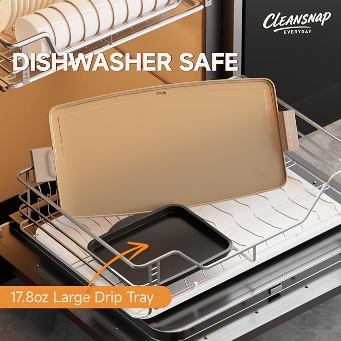 Cleansnap Everyday Electric Griddle, Great Gift for Family Feasts - 20” Nonstick Grill with Foldable Anti-Mess Shield, Rapid 1700W Hea & PPG Ceramic Coating, Dishwasher Safe, Vanilla Cream