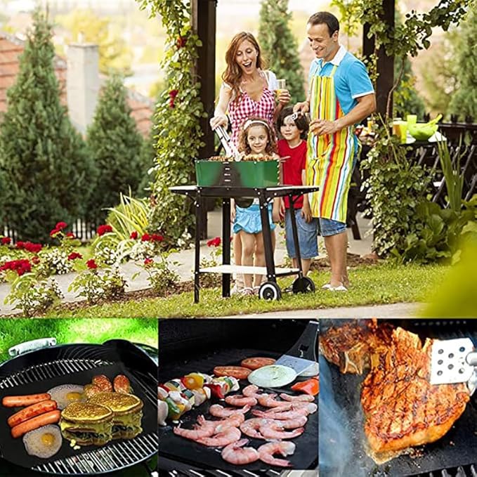 Teflon Mats Large Reusable Non Stick for Toaster Ovens, Dishwasher Safe, Oven Mat for Bottom of Oven (16" x 24", 6 Pack)