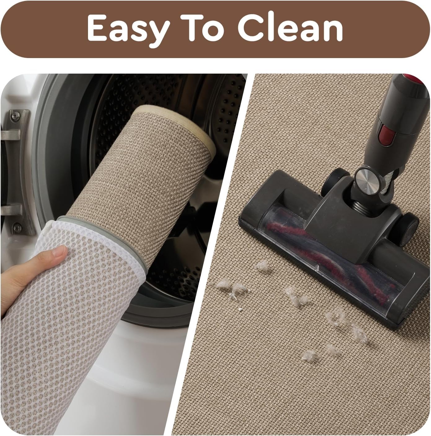 tchdio Kitchen Mats for Floor, Rubber Backed Kitchen Rugs Non Slip Washable, Superior Absorbent Kitchen Runner Rug Easy to Clean, Comfort Kitchen Floor Mat Front of Sink (Beige, 20" × 32")