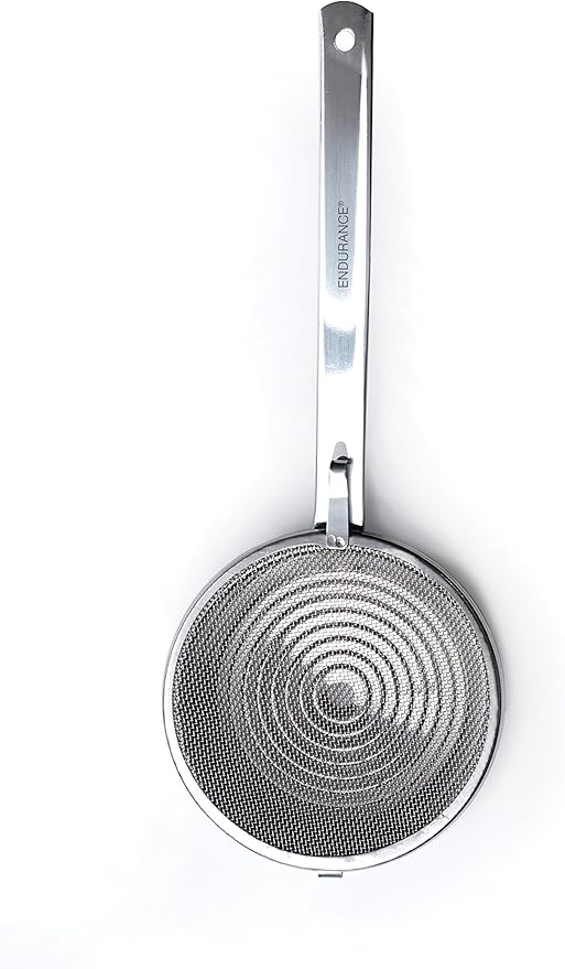 RSVP International Kitchen Roasting Collection Dishwasher Safe, Nut/Seed Toasting Pan, Stainless Steel