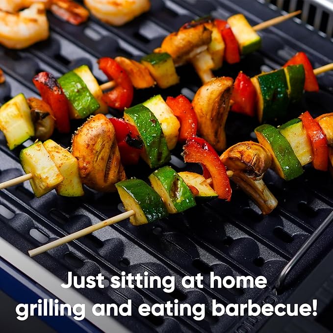 Indoor Grill CUSIMAX Electric Smokeless Grill Portable Korean BBQ with Turbo Smoke Extractor Technology, Non-stick Removable Plate, Tempered Glass Lid, Great for Party(Single Plate)