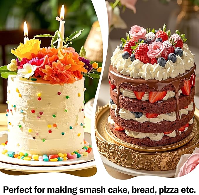 6 Inch Cake Pans Set of 3 with 100 Pieces Parchment Paper, Stainless Steel Baking Pan For Layered Cakes, Smash Cake Pans Mirror Finish Dishwasher Safe Small Cake Pan Set Cake Mold