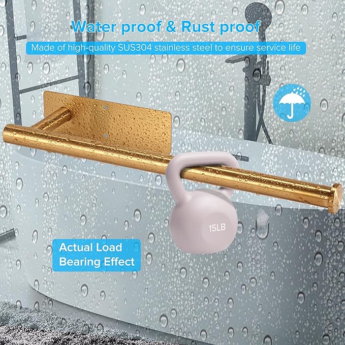 2nd Gen Paper Towel Holder Under Cabinet No Drilling, [More Sturdy] Self Adhesive or Drilling Paper Towel Holder Wall Mount for Kitchen, RV, [Fit Mega Paper Towel Roll] SUS304 Stainless Steel