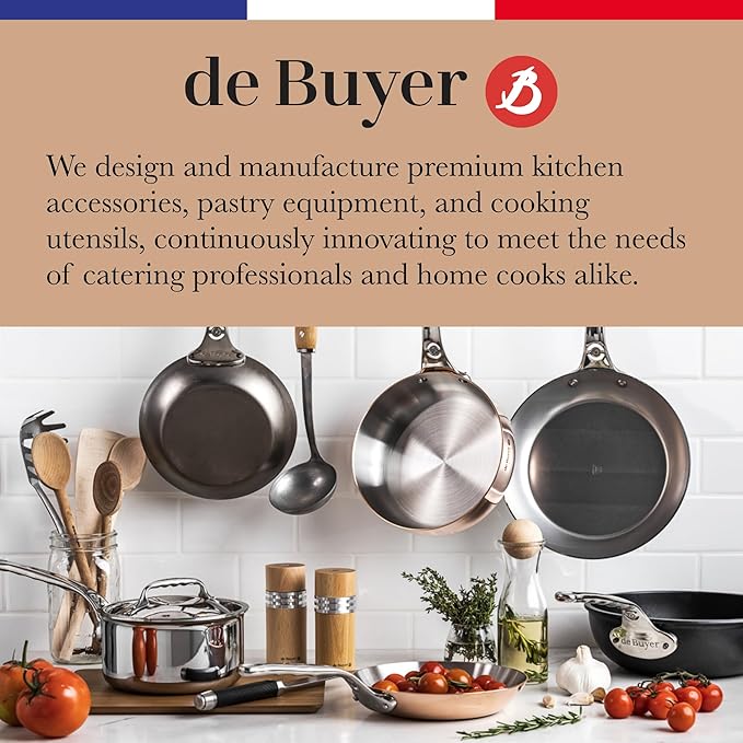 de Buyer ELASTOMOULE Mini-Muffin Silicone Mold - Creates 9 Muffins - Easy to Use & Clean - Dishwasher Safe