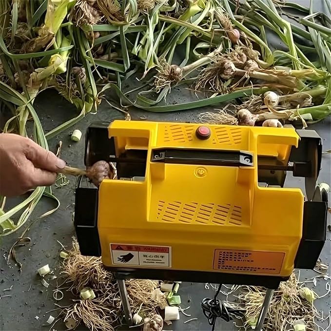 Double Head Electric Garlic Root Cutter-Efficient Garlic Tail & Root Remover for Garden Use, for Onion Preparation