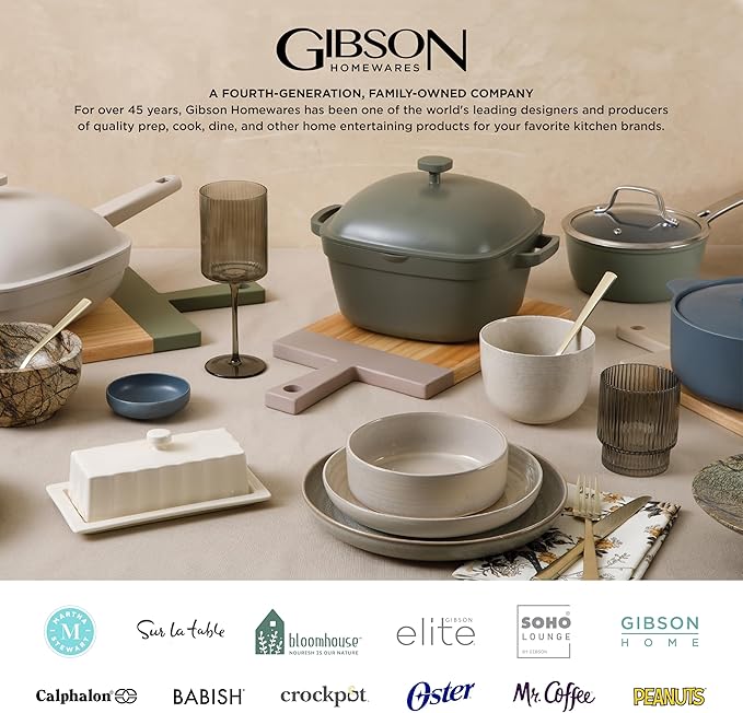 Gibson Home Addlestone 2.65 Quart Round Enamel Cast Iron Dutch Oven Pot With Lid & Dual Handles - Gradient Red