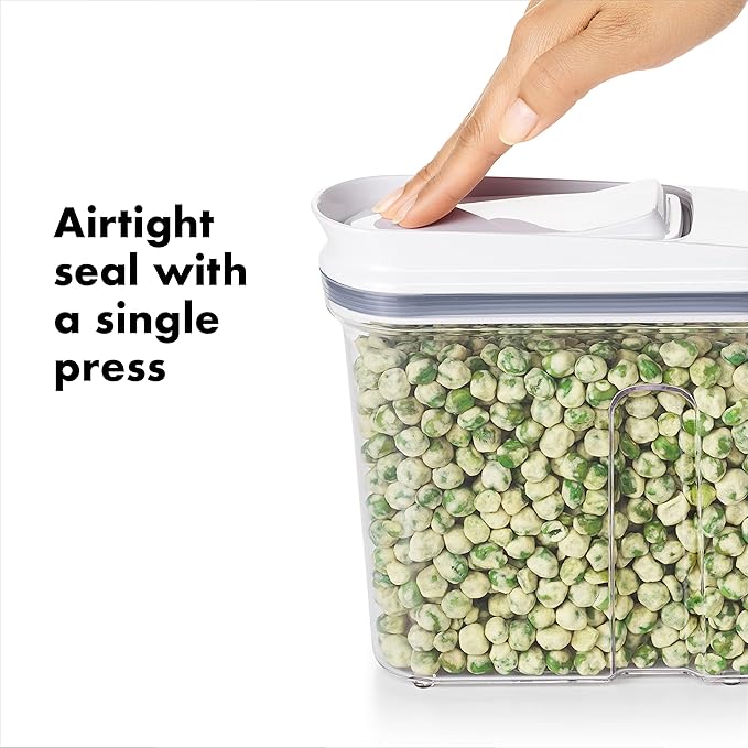 OXO Good Grips Mini All Purpose Dispenser – 1.2 Qt for Nuts and More,Clear,1.2 Qt - Nuts