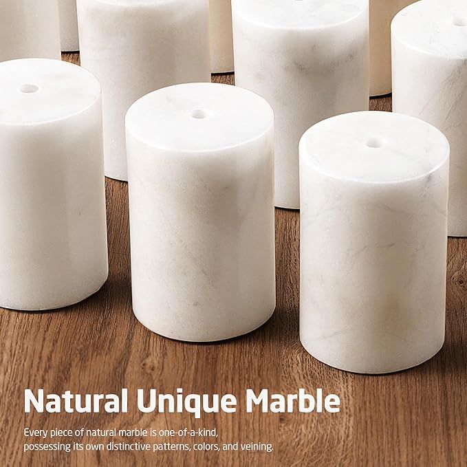 KES Countertop Towel Holder for Bathroom, Counter Top Towel Stand with Small Marble Base, T-Shape Hand Towel Holder Free Standing 18/8 Stainless Steel Space Saving Brushed Finish, BTH234S40-2