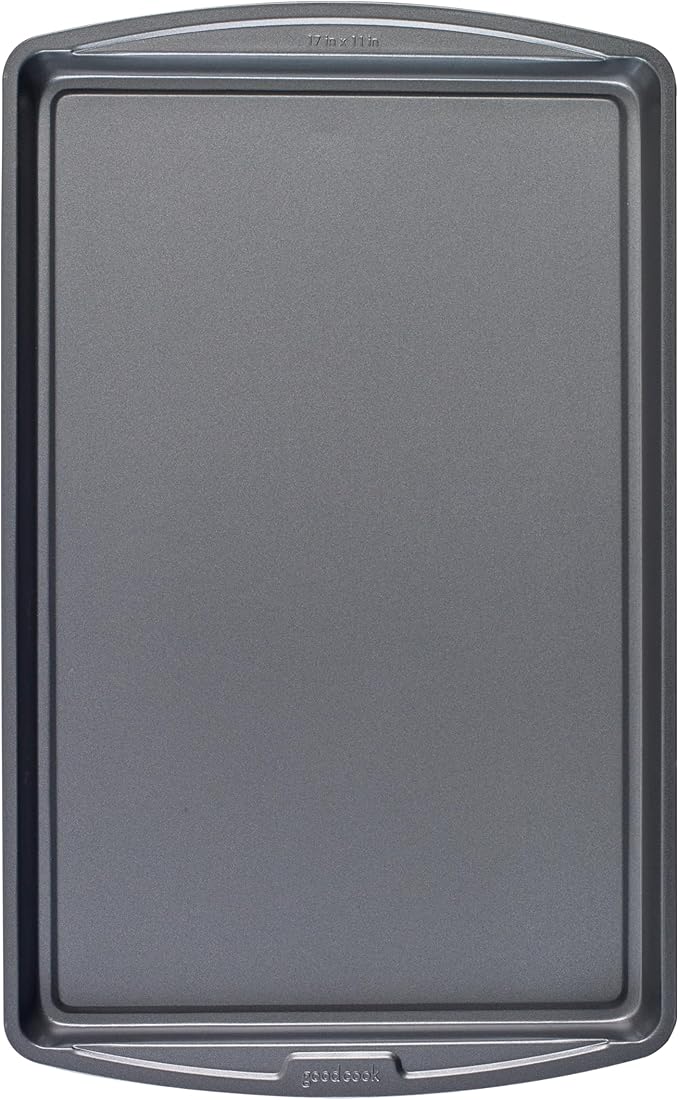 GoodCook Everyday Nonstick Steel Baking Sheet, 17 x 11-Inch, Gray