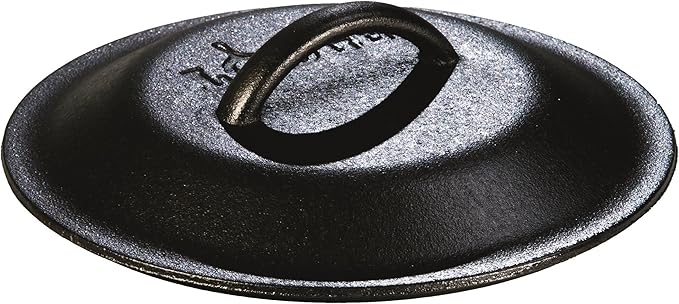 Lodge Pre-Seasoned Cast Iron Lid - Cast Iron Lid for Skillet, Grill Pan, Griddle, and Dutch Oven - 8 Inch