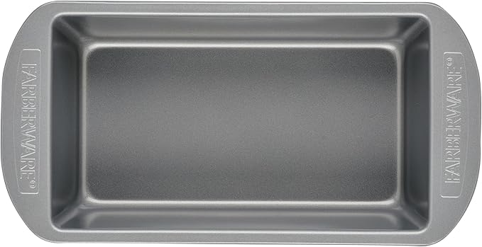 Farberware Bakeware Meatloaf/Nonstick Baking Loaf Pan Set, Two 9-Inch x 5-Inch, Gray
