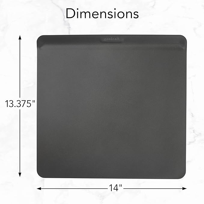GoodCook AirPerfect Nonstick Air Insulated Cookie Sheet, 14" x 12", No Burning, Gray (Pack of 6)