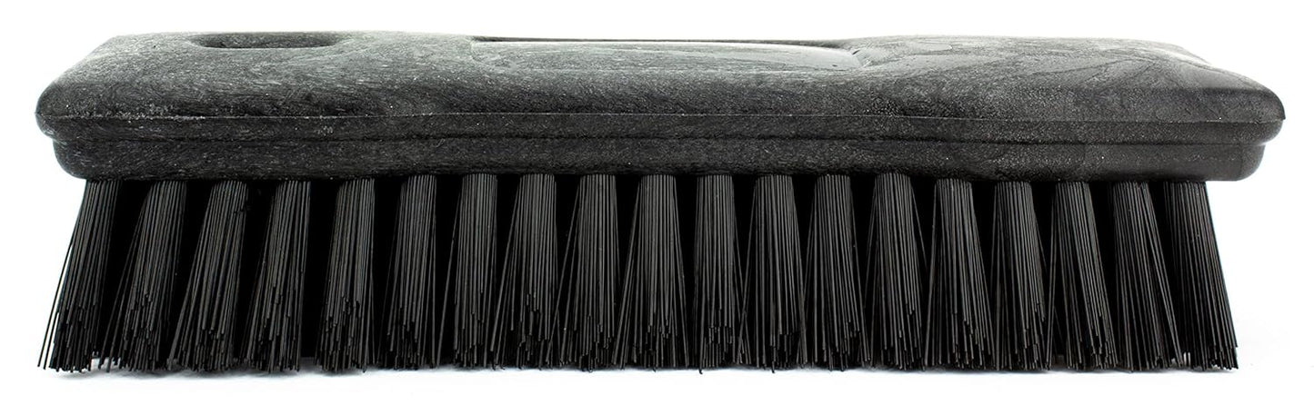 SPARTA Comfort Grip Scrub Brush Hand Brush for Bathroom, Kitchens, Countertop, Plastic, 8 Inches, Black