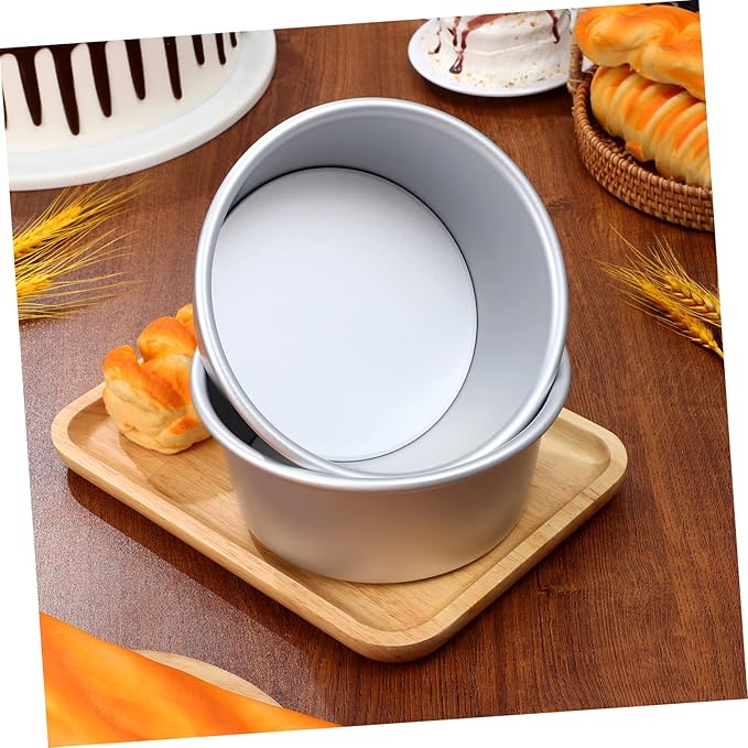 6-Inch Cake Tin Set Parchment Liners Nonstick Baking Molds for Cakes for Oven Use for Home Bakers