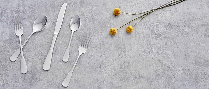 Oneida Colonial Boston 20-Piece Flatware Set, Service for 4, Silver