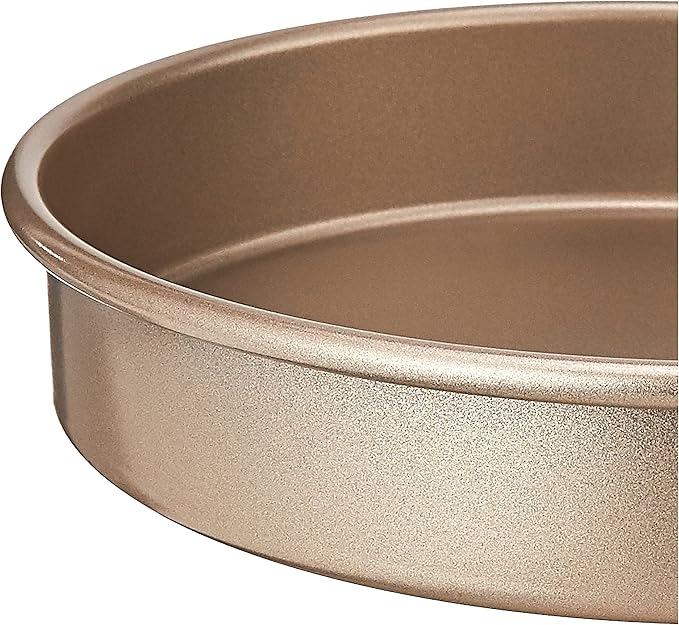 Cuisinart 9-Inch Chef's Classic Nonstick Bakeware Round Cake Pan, Champagne (Pack of 2)