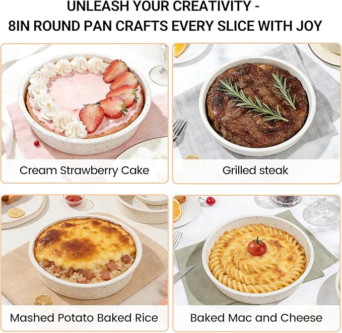 SJ 10 Inch Silicone Round Cake Pan with Metal Reinforced Frame 1Pack, Nonstick Silicone Cake Mold for Baking Suitable for Making Layers, Cheese & Chocolate Cakes