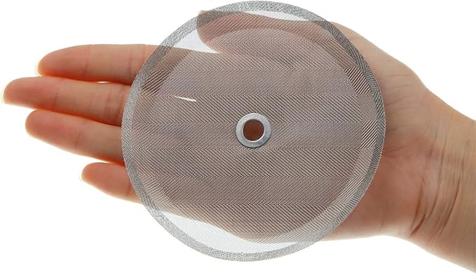 Boao 6 Pieces French Press Replacement Filters Mesh Filters Replacement 4 Inch Stainless Steel Replacement Screen for 1000 Ml, 34 Oz, 8 Cup French Press Coffee Makers and Tea Machines