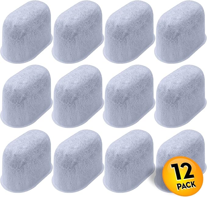 Cuisinart® Coffee Filter Replacement - 12 Pack Cuisinart® Coffee Maker Water Filter by Pureline - Charcoal Water Filter - for all Cusinart Coffee Machines