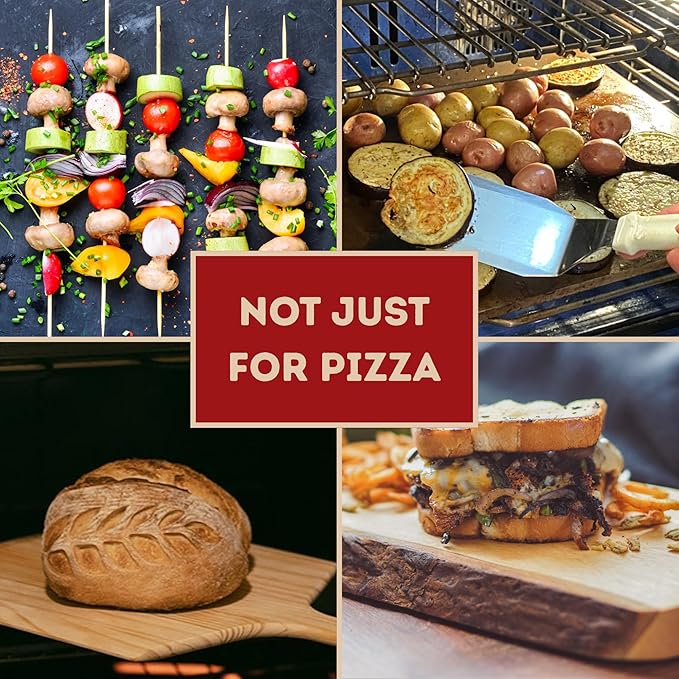 ThermiChef 16x16 Pizza Steel, 1/4" Thick, 17.6 lbs - Cooking Steel for Oven & Grill - Made in USA