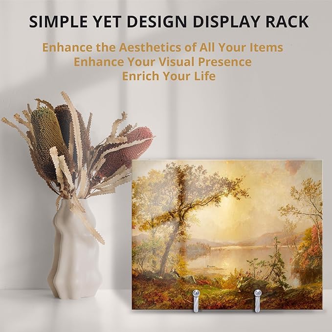3 Pack 4.5inch YCLYC Picture Stands for Display, Silver Metal Plate Stands for Display - Decorative Plate Stand, Plate Holder Display Stand, Picture Frame Stand - Plate Display Stands for Picture Stand