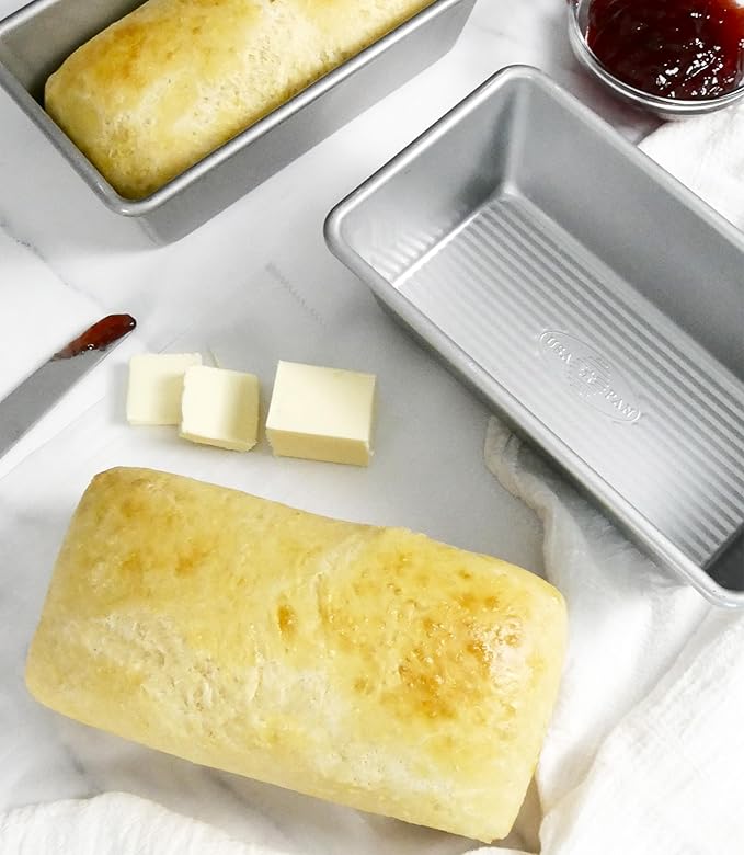 USA Pan Bakeware Seamless Nonstick Standard Bread Loaf Pan, 8 x 4.5 x 2.75 (Pack of 6)