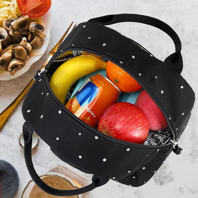 Bluboon Lunch Bag for Women Men Cute Lunch Tote Bags Reusable Insulated Lunch Box Large Capacity Reusable Insulated Cooler for Work Picnic or Travel