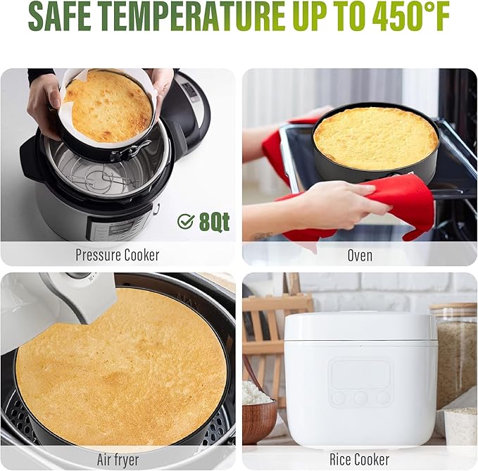 Vakoo 9 Inch Springform Pan - Nonstick, Leakproof Cheesecake Pan for Baking, Easy Release, No Parchment Paper Needed