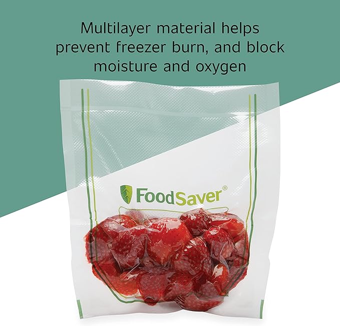 FoodSaver Easy Fill 1-Gallon Vacuum Sealer Bags | Commercial Grade and Reusable | 10 Count