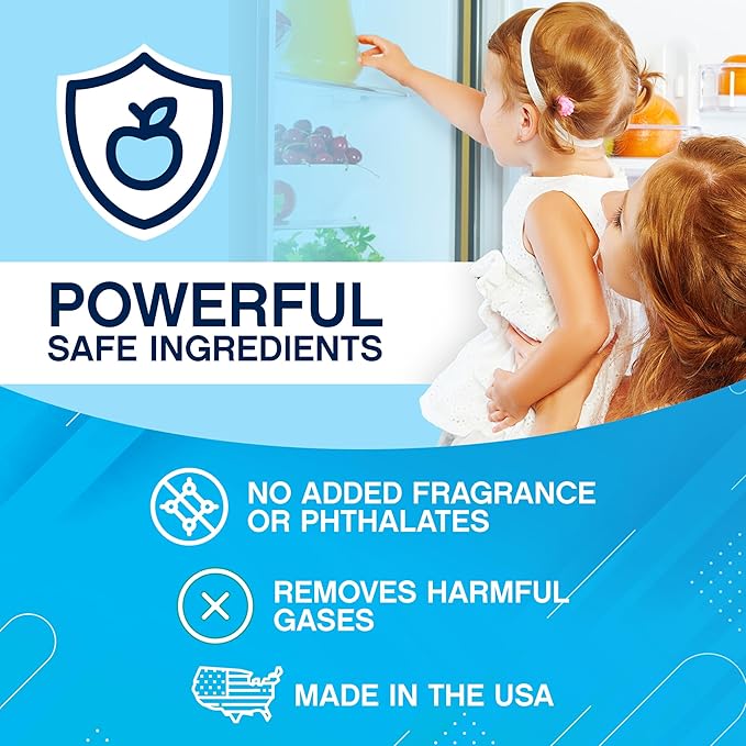 NonScents Shoe & Refrigerator Deodorizer Bundle - 2 Pack (4 Count) Shoe Odor Eliminator & 4 Refrigerator Deodorizer - Powerful, Reusable Odor Absorbers for Shoes, Fridge, Closets - Unscented Freshness