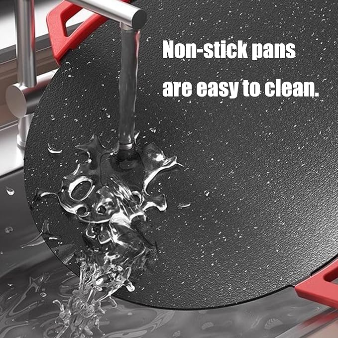 Indoor Smokeless Electric Griddle, Nonstick Round Tabletop Grill with Temperature Control, 1000W Fast Heating, Oil Drain Design for Steaks, Burgers, Pancakes, BBQ (40 cm/16 inch)