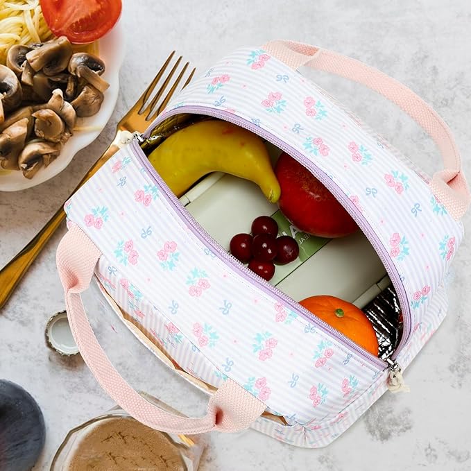 Bluboon Lunch Box for Women Cute Lunch Bag Reusable Insulated Lunch Bags Large Capacity Lunchbox Cooler for Work Picnic or Travel