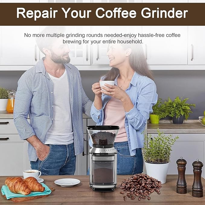 DBM-8GC Grind Chamber With Lid for Cuisinart Burr Coffee Grinder DBM-8P1, Removable Grind Chamber for Food Processor Replacement Parts