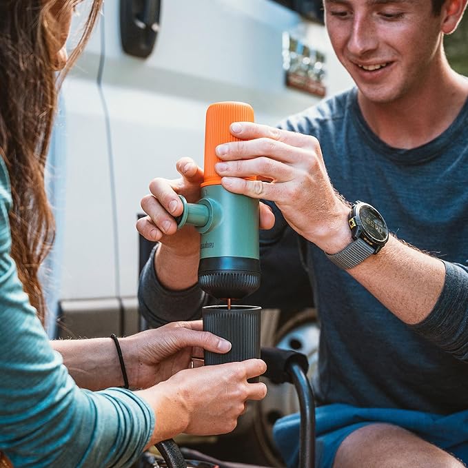 WACACO Nanopresso & DG Kit Capsule Adapter Bundle - Portable Espresso Maker for Ground Coffee and DG Capsules