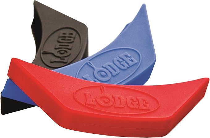 Lodge ASAHH11 Silicone Assist Handle Holder, Black (Pack of 2)
