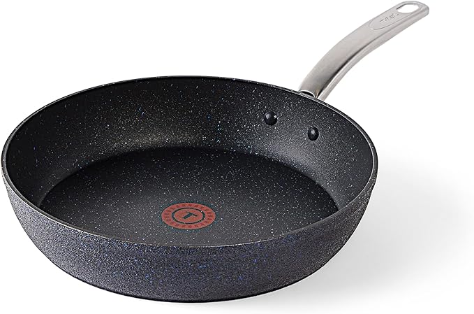 T-FAL StoneShield 10"/ 26cm Frypan, Non-Stick, Anti-Warp, Rock Texture, Dishwasher & Oven Safe, Easy to Clean