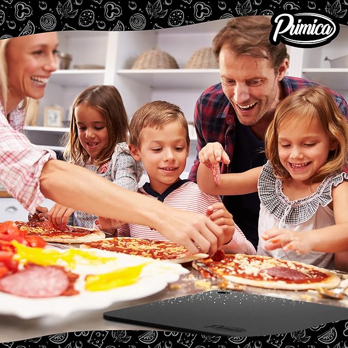 Primica Pizza Steel XL for Oven & Grill,16"x13.4", The Ultimate Crust Game Changer, Perfect for Oven Baked Pizza with higher Conductivity, Premium Baking Alternative to Pan and Stone