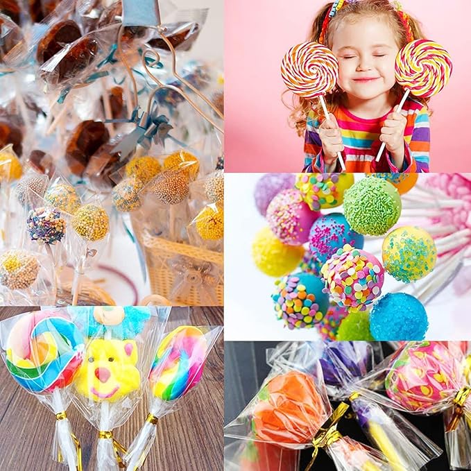 Cake Pop Maker Kit - Includes 100 Sticks, 100 Bags, Mold, Tools for Cakepops & Lollipops