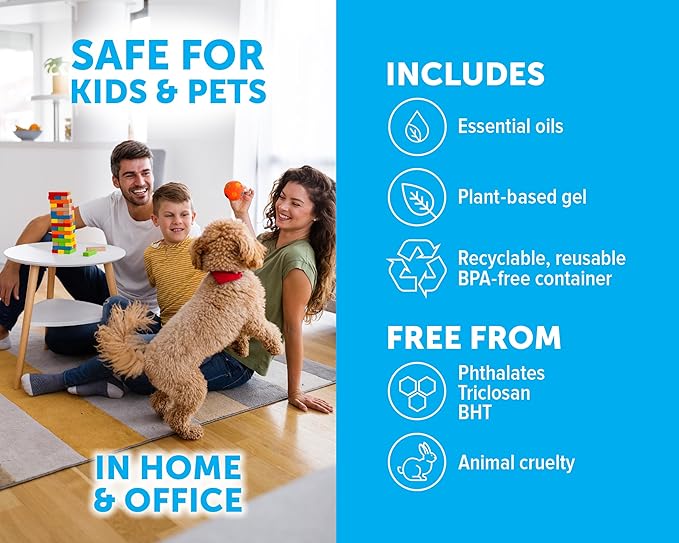 Bright Air 64 oz. Super Odor Eliminator, For Large Spaces, Cool & Clean, Case of 2, Odor Eliminator & Air Freshener, Natural Essential Oils, Lasts Up to 120 Days Each