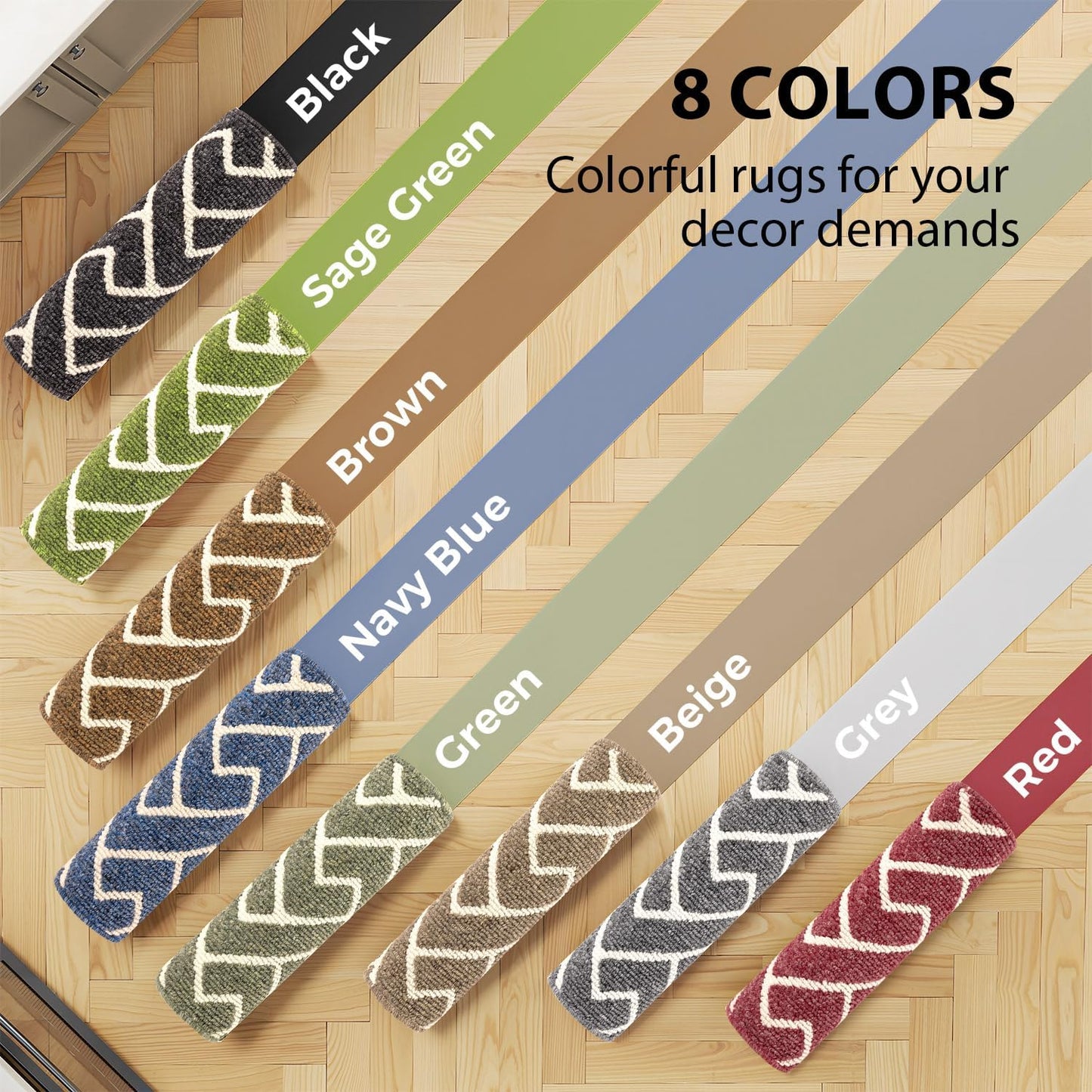hicorfe Kitchen Rugs and Mats Sets,Non-Slip 2 Pieces Absorbent 100% Polypropylene Rug,Comfort Kitchen Runner Mat,Washable for Kitchen,Sink,Laundry(20" x 31.5" Plus 20" x 48",Beige)