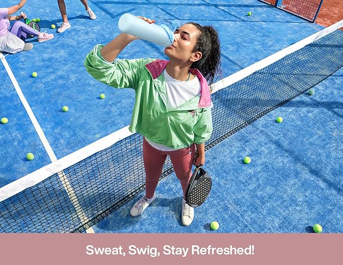 POWCAN 26 oz Insulated Water Bottle with 2-in-1 Straw and Spout Lid, Keep Cold 24H, Leak-Proof, Fits in Car Cup Holder, Stainless Steel Water Bottle for Sports, Travel, Gym, and School (Dried Rose)
