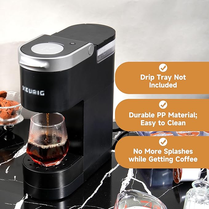 Drip Tray Mug Riser Compatible with K-Mini Single Serve K-Cup Pod Coffee Maker, Coffee Cup Riser for Keurig Accessories, Reduce Splashes