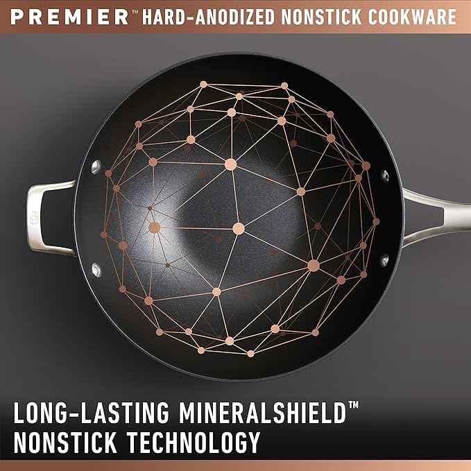 Calphalon Premier Hard-Anodized Nonstick Cookware 11-Piece Pots and Pans Set Dishwasher and Oven Safe with MineralShield Nonstick Technology Durable and Versatile Kitchen Cookware