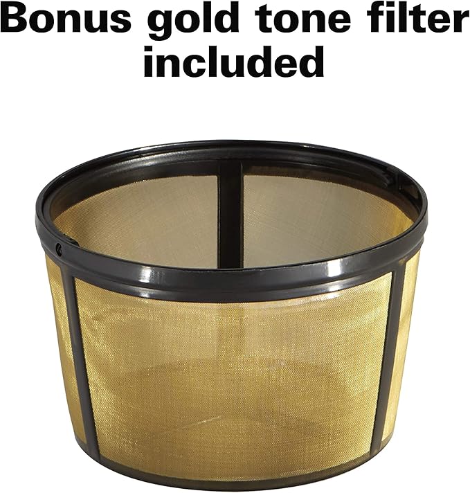 Hamilton Beach FlexBrew Trio 2-Way Coffee Maker, Compatible with K-Cup Pods or Grounds, Single Serve & Full 12c Pot, Permanent Gold-Tone Filter, Black & Silver