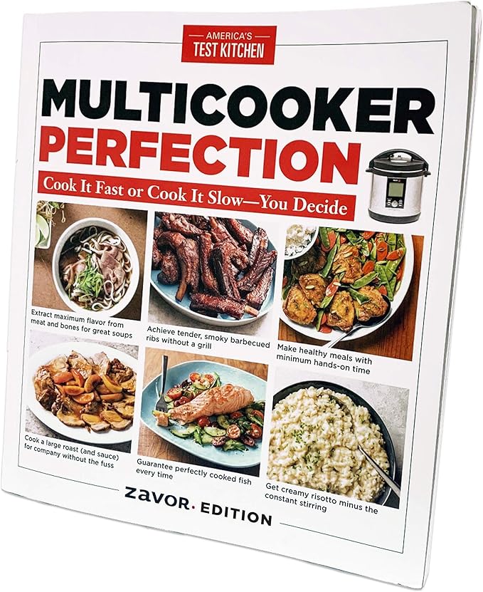 Zavor LUX LCD 6 Quart Multi-cooker with America's Test Kitchen Multicooker Perfection Cookbook, Stainless Steel