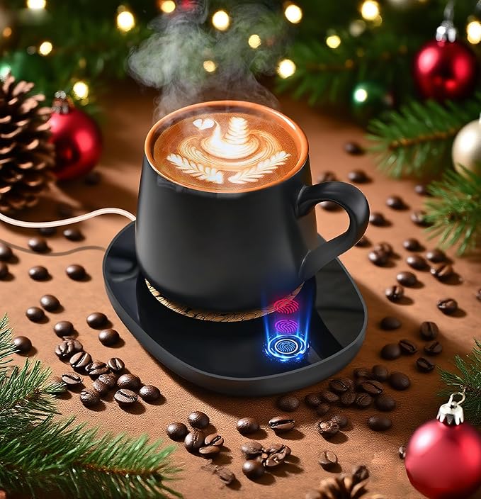 Coffee Mug Warmer for Desk with Auto Shut Off, Coffee Cup Warmer for Desk with Auto Shut Off, 3 Adjustable Temperature Settings & 8 Hours Auto shutoff