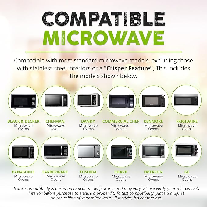 HOVER COVER Magnetic Microwave Splatter Cover with High Power, Strongest Magnetic Grip, Collapsible 12-Inch BPA-Free Food Lid, Vented Plate Guard, Dishwasher Safe, Space-Saving Storage - Black