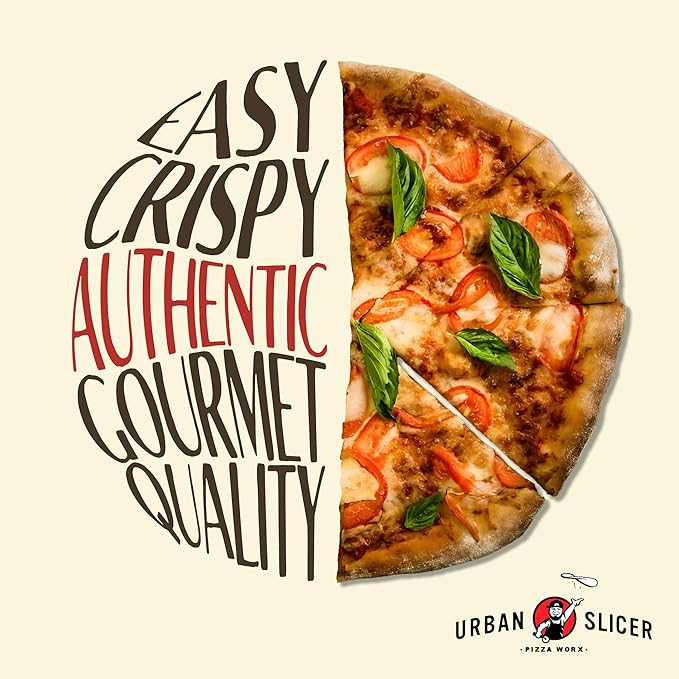 Urban Slicer Pizza Worx, Outdoor Grilling Pizza Dough Mix, Make-At-Home Dough Kit, Crispy Thin Crust, 13.4 oz Bag, Makes 2 Crusts