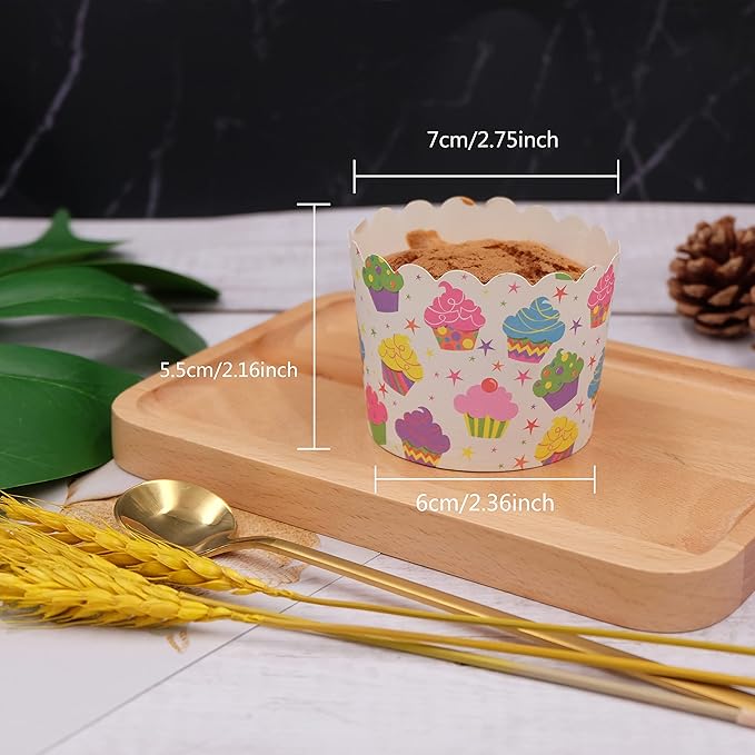 Large Paper Cake Baking Cup Cupcake Muffin Cases diameter 6cm,Set of 100